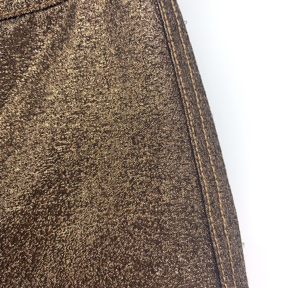 Madewell Emmett Wide Leg Crop Pant Metallic Copper - Picture 6 of 7